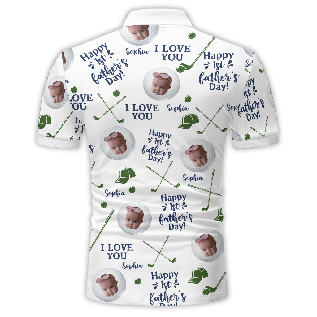 Balles de golf - Premier anniversaire des pères - Polo personnalisé pour papa