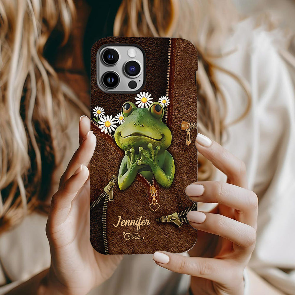 Cute Frogs - Personalized Frog Full Print Phone Case