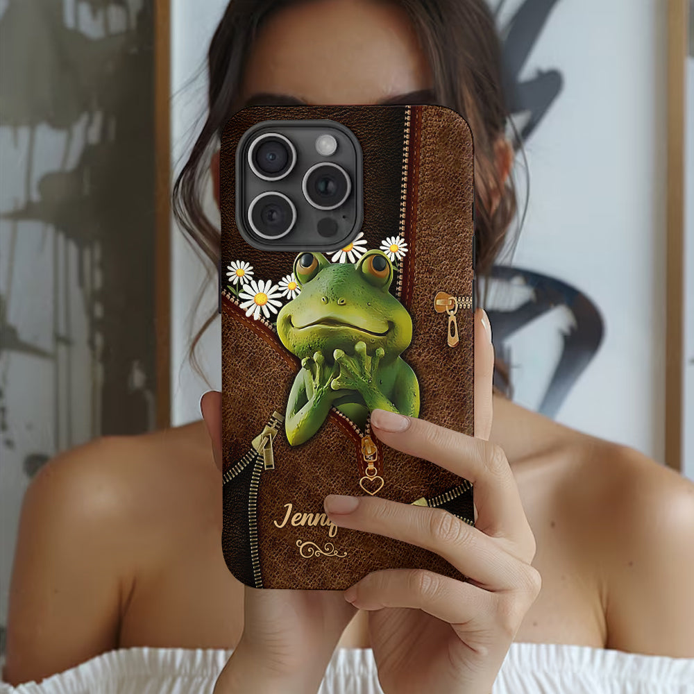 Cute Frogs - Personalized Frog Full Print Phone Case