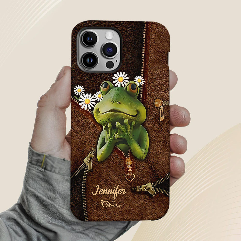Cute Frogs - Personalized Frog Full Print Phone Case