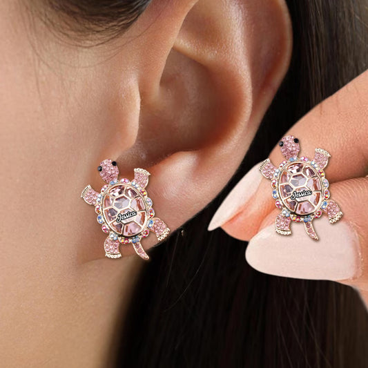 Boucles d'oreilles tortue personnalisées - Mignonnes Tortues