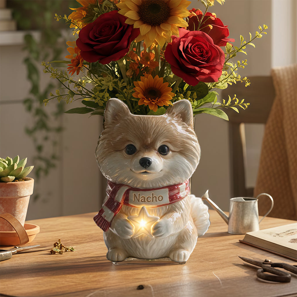 Merry Woofmas - Personalized Dog Acrylic Pot
