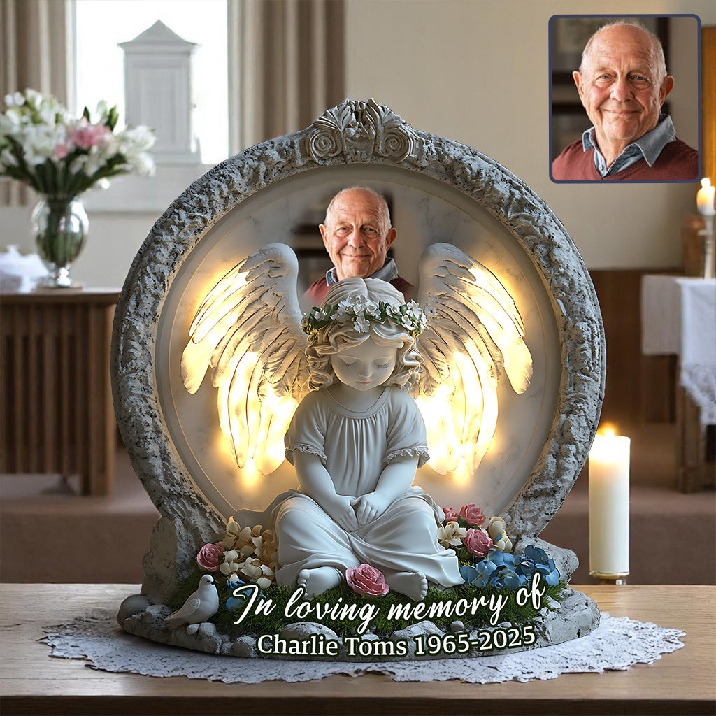 Forever in Our Hearts - Personalized Memorial Custom Shaped Acrylic Plaque