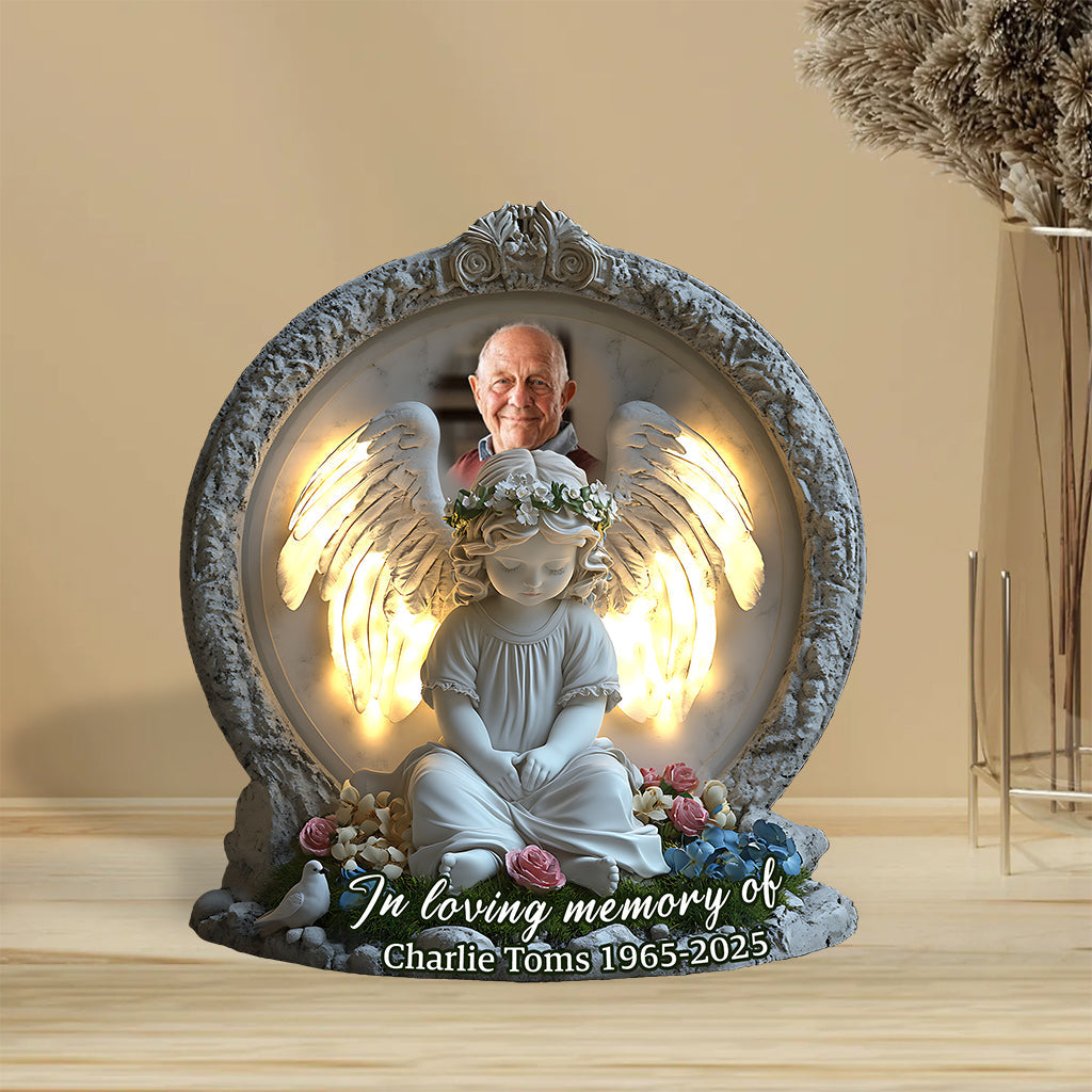 Forever in Our Hearts - Personalized Memorial Custom Shaped Acrylic Plaque