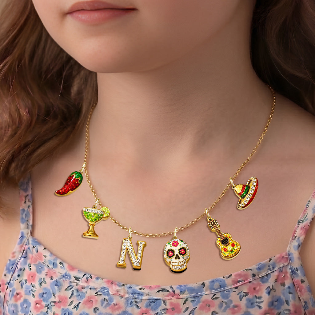 Fiesta de Cinco de Mayo - Colliers en Métal Personnalisés avec Pendentifs
