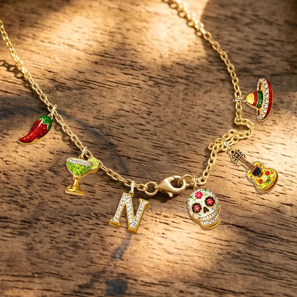 Fiesta de Cinco de Mayo - Colliers en Métal Personnalisés avec Pendentifs