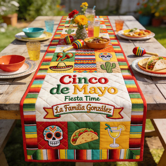 Décor de Maison Cinco de Mayo - Chemin de Table Personnalisé