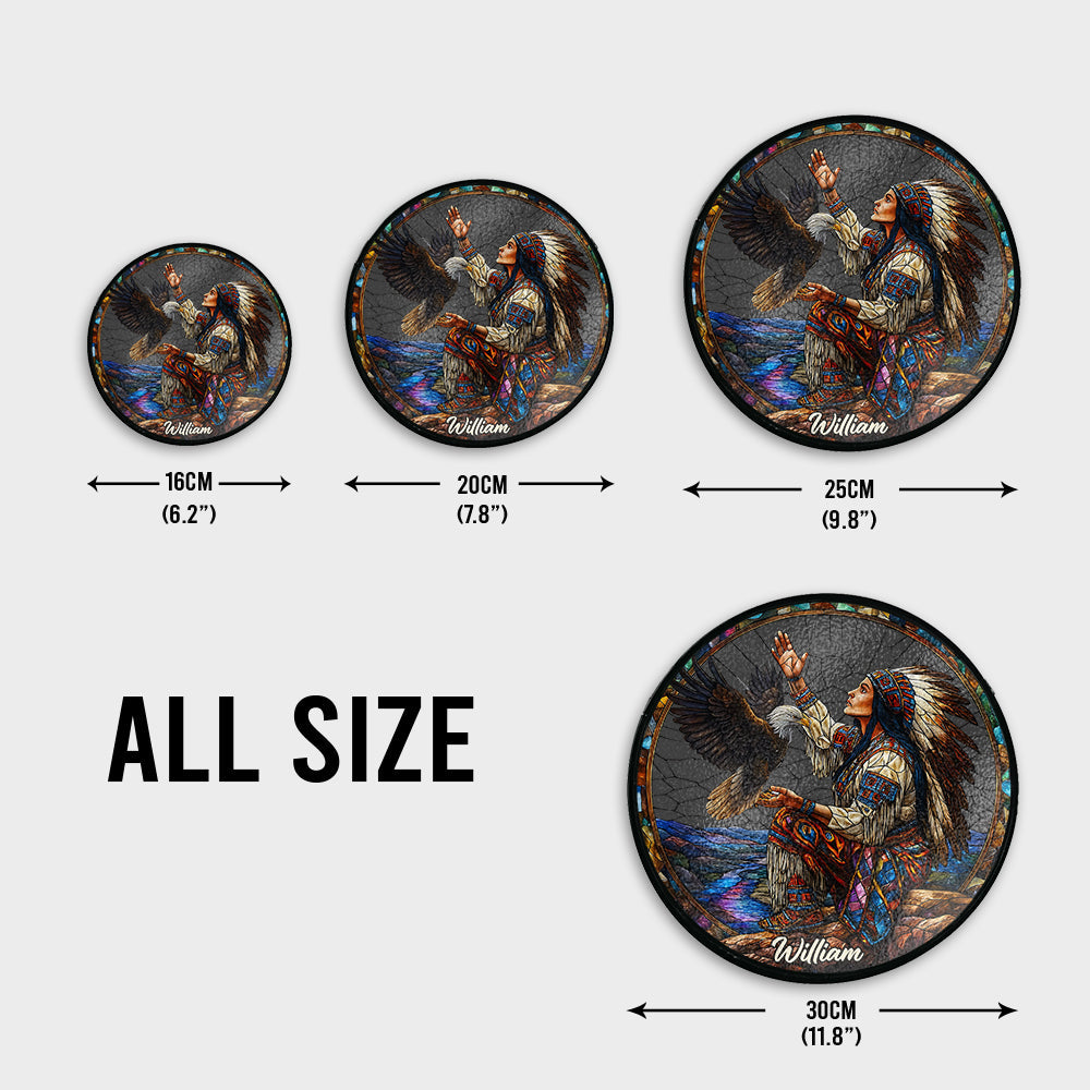 Attrape-soleil en vitrail amérindien personnalisé - Style autochtone