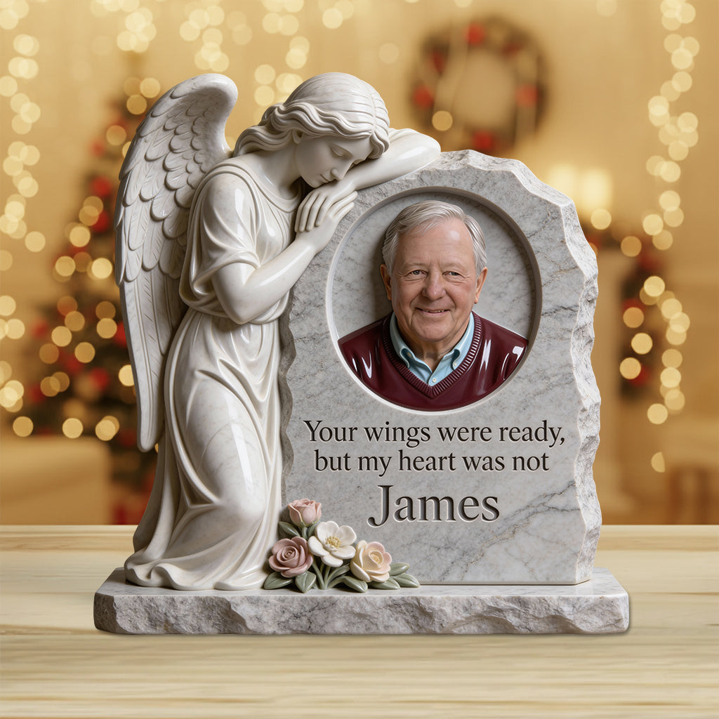 Your Wings Were Ready - Personalized Memorial Custom Shaped Acrylic Plaque