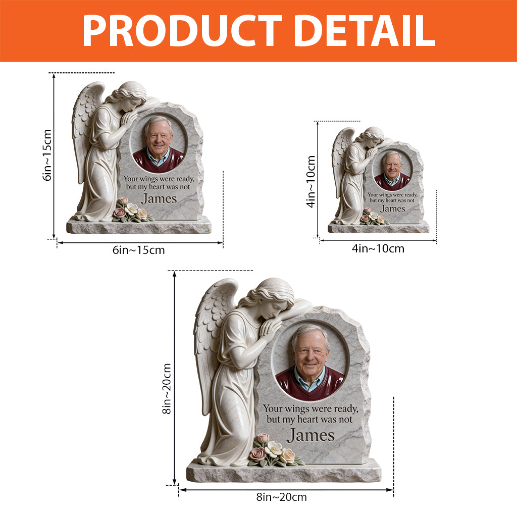 Your Wings Were Ready - Personalized Memorial Custom Shaped Acrylic Plaque