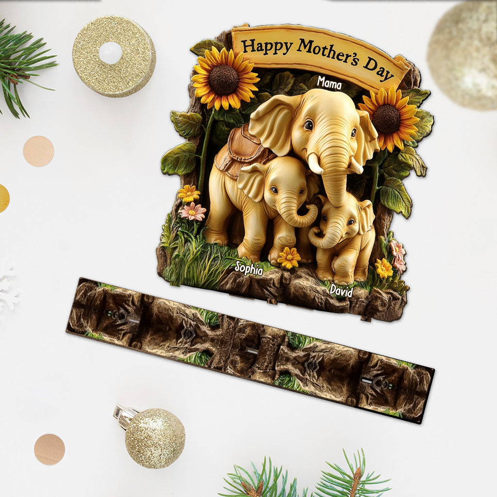 Bonne fête des mères ! Décoration personnalisée pour maman, 1 grand modèle autoportant à un niveau.