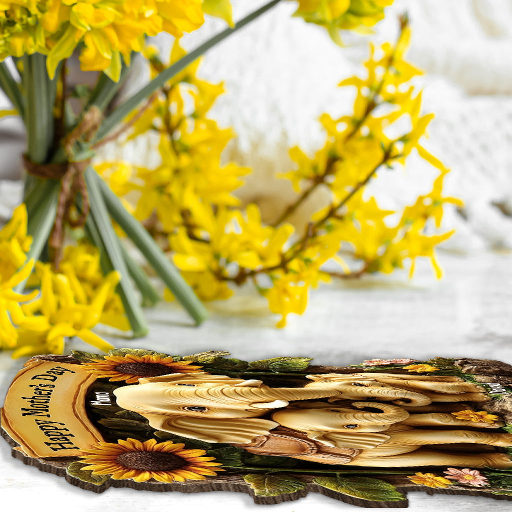 Bonne fête des mères ! Décoration personnalisée pour maman, 1 grand modèle autoportant à un niveau.