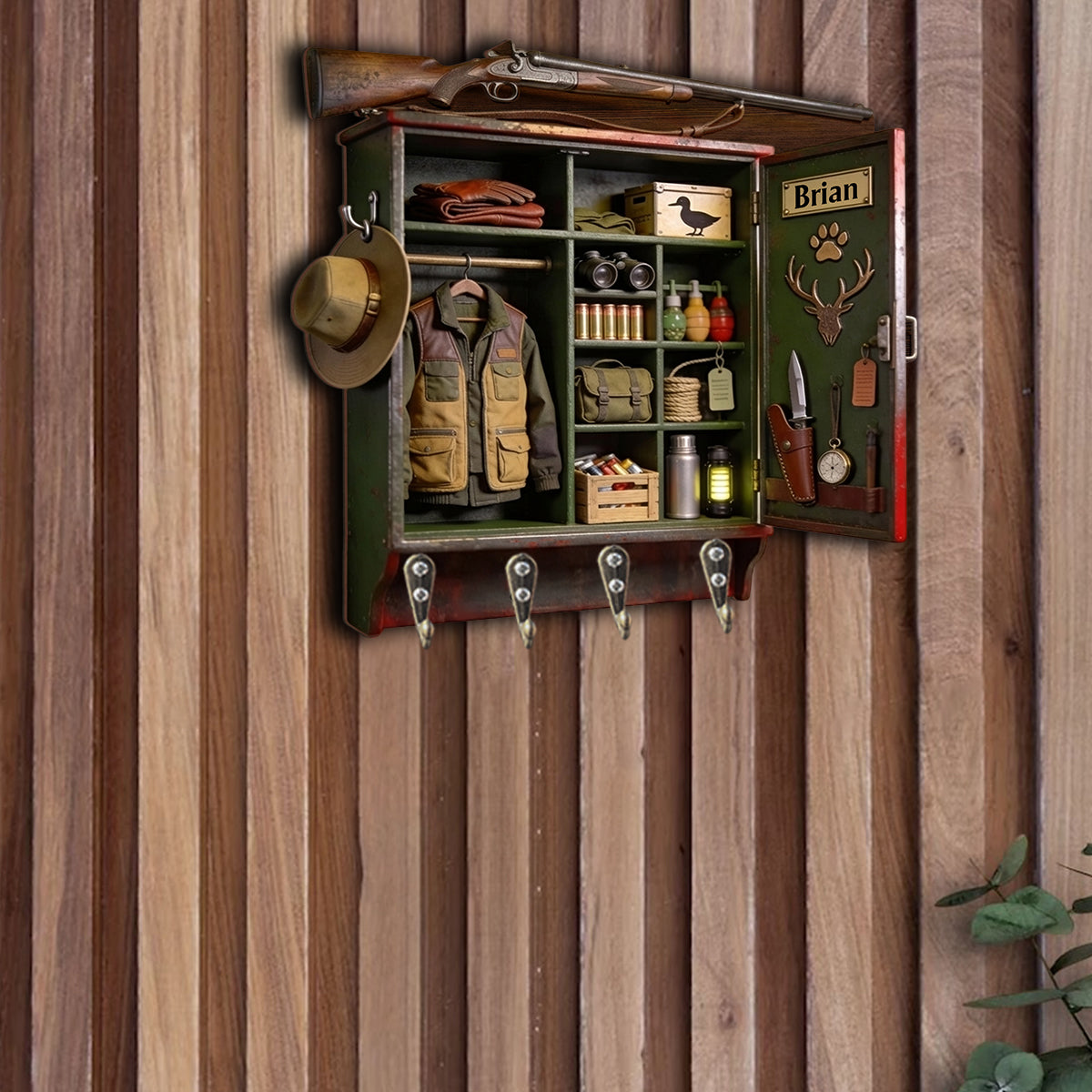 Né pour chasser - Support de chasse suspendu personnalisé et sur mesure