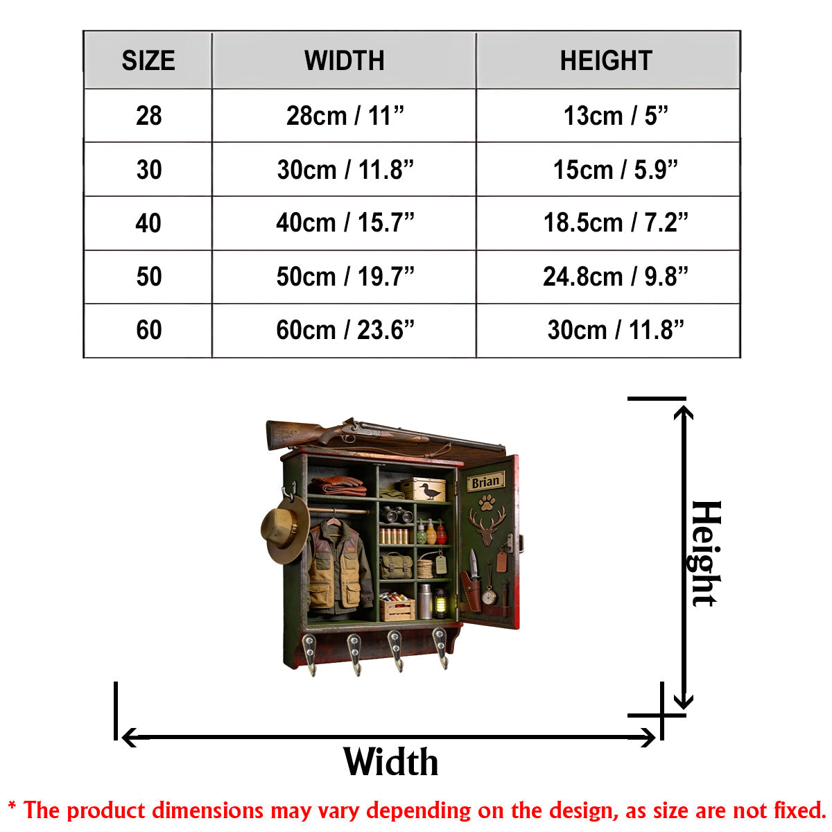Né pour chasser - Support de chasse suspendu personnalisé et sur mesure