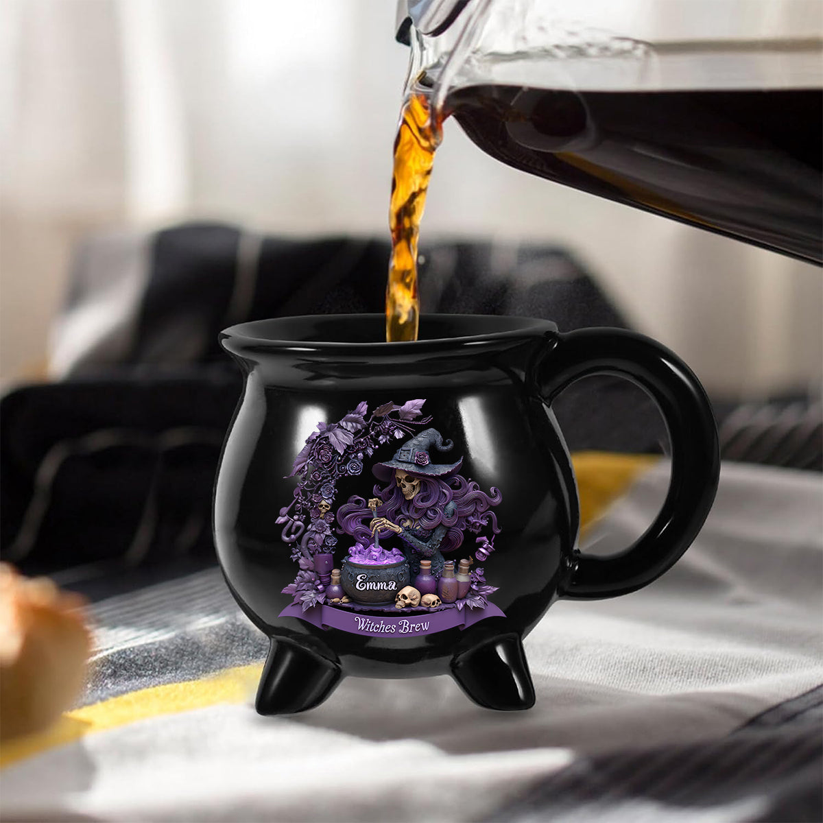 Potion de sorcière - Mug Chaudron de sorcière personnalisé