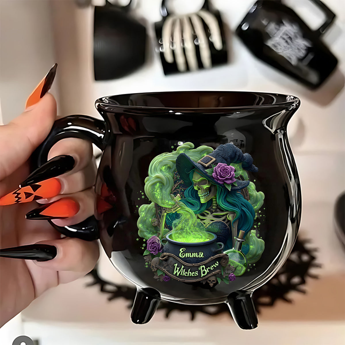 Potion de sorcière - Mug Chaudron de sorcière personnalisé