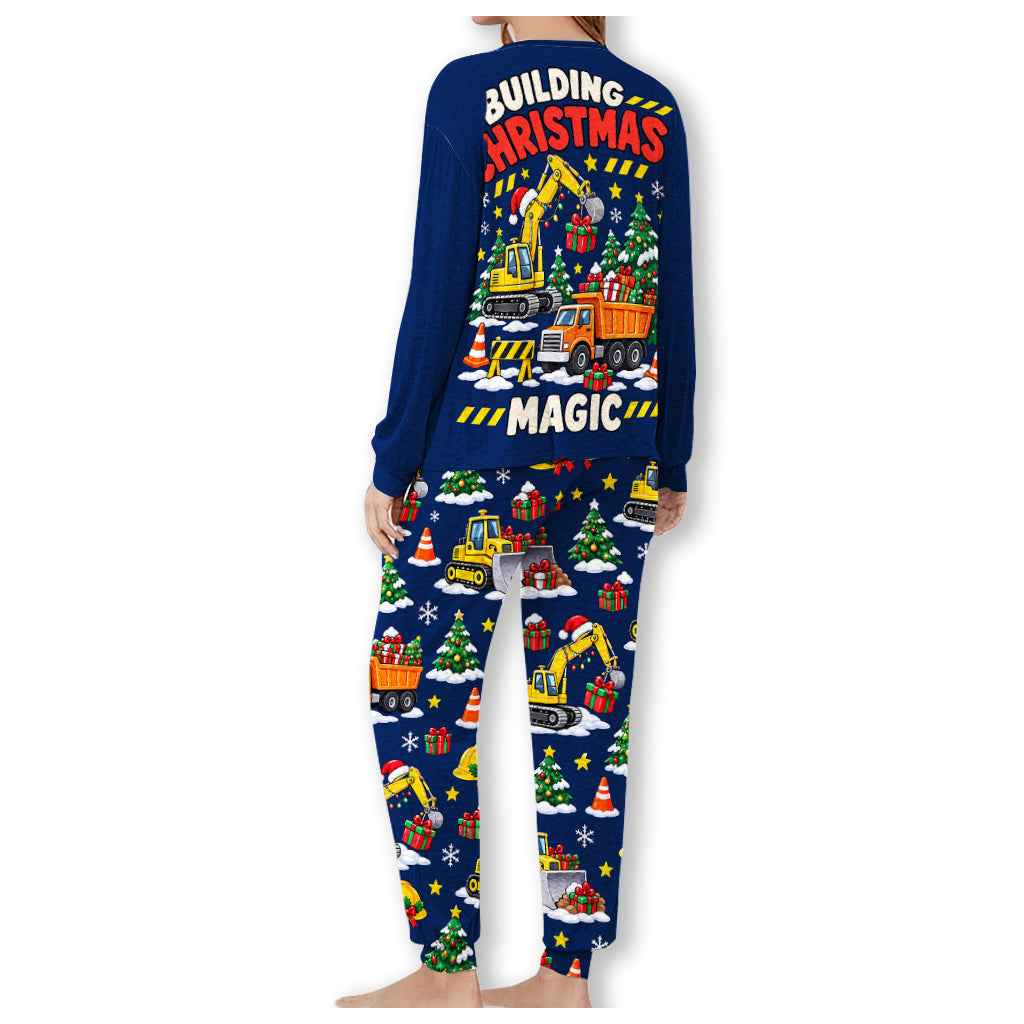 Building Christmas Magic - Personalized Kid Pajamas Set