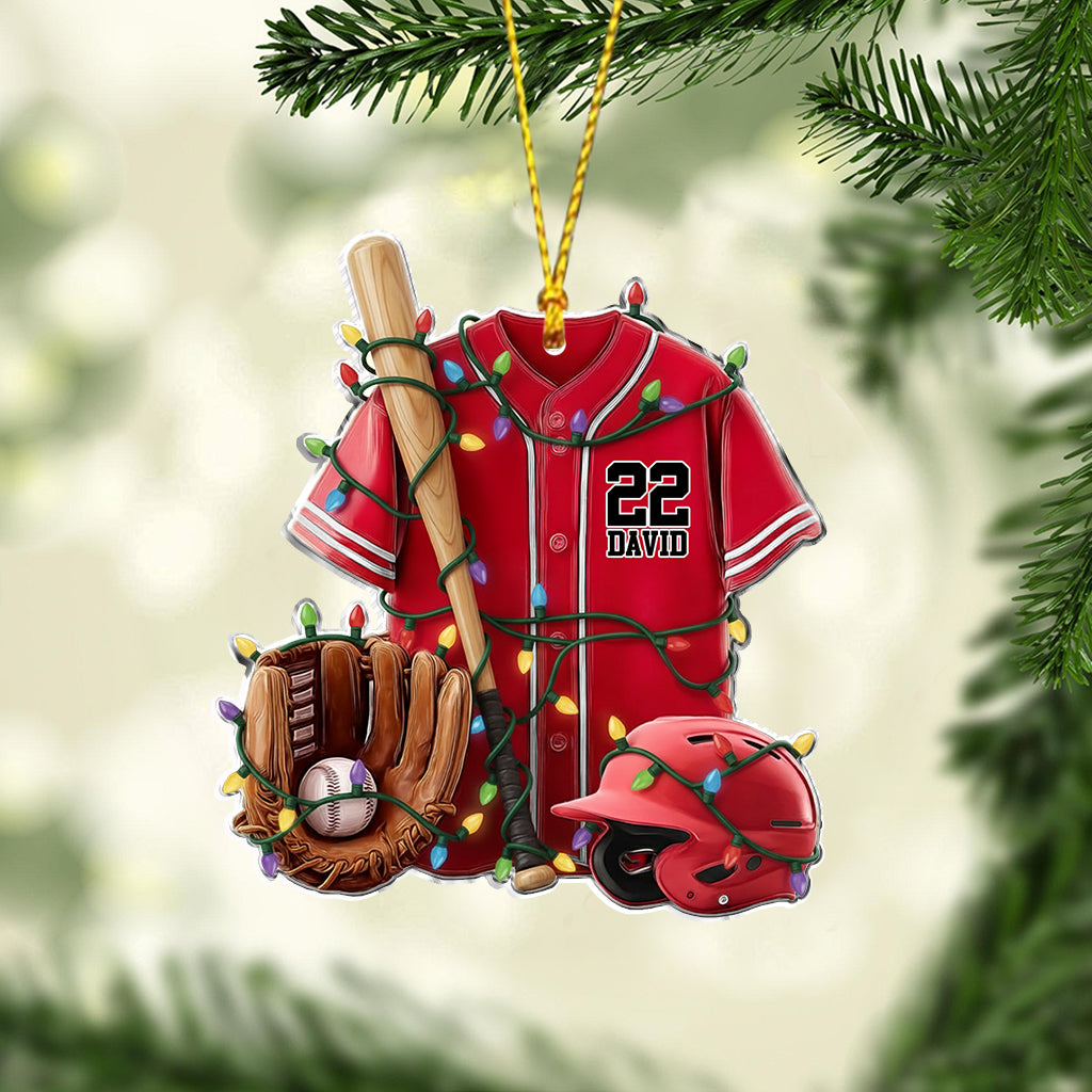Vie de baseball - Ornement de baseball personnalisé