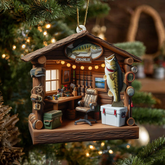 Love Fishing - Personalized Fishing Ornament