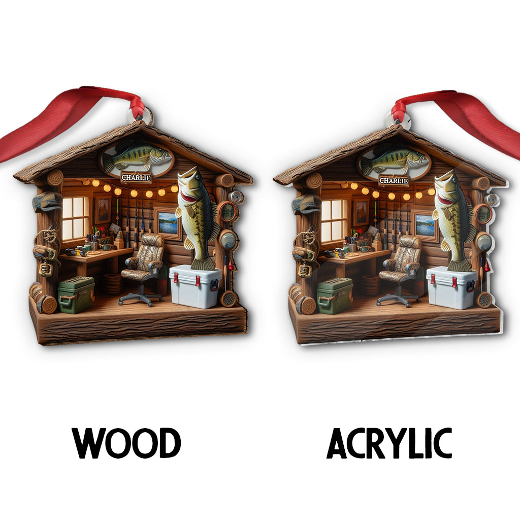 Passionné de pêche - Ornement de pêche personnalisé