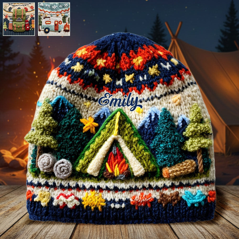 J'adore le camping - Bonnet de camping personnalisé