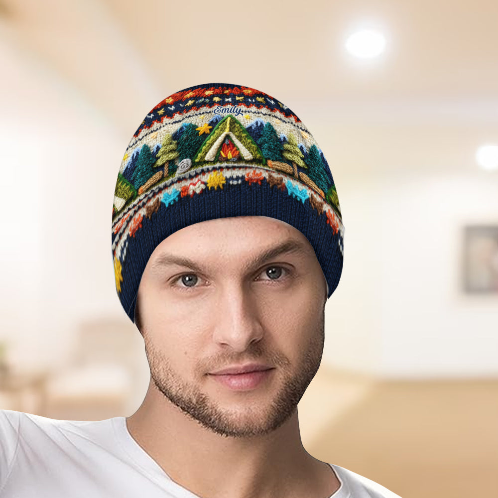 J'adore le camping - Bonnet de camping personnalisé