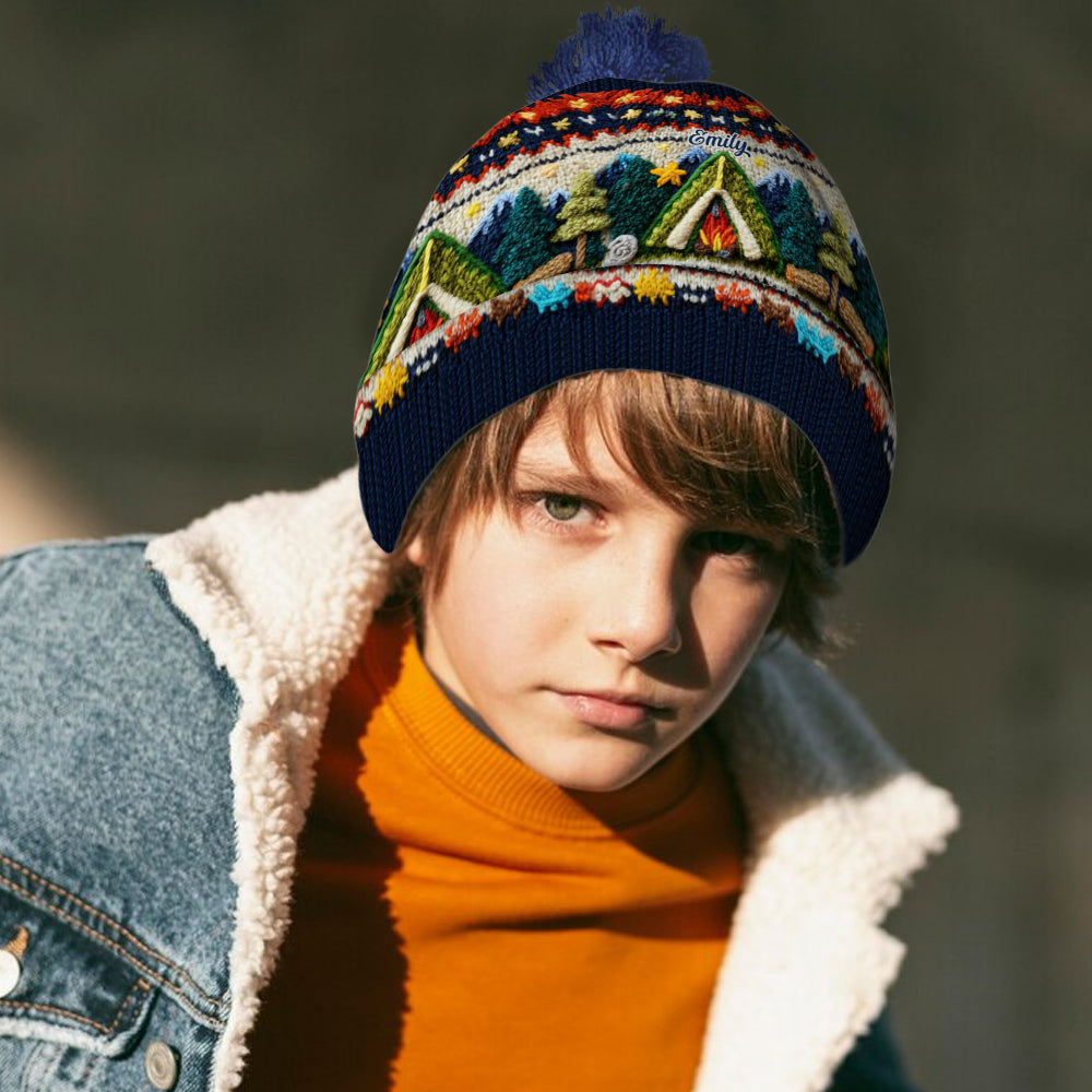 J'adore le camping - Bonnet de camping personnalisé