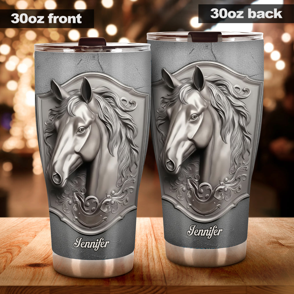 Love Horses - Personalized Horse Tumbler