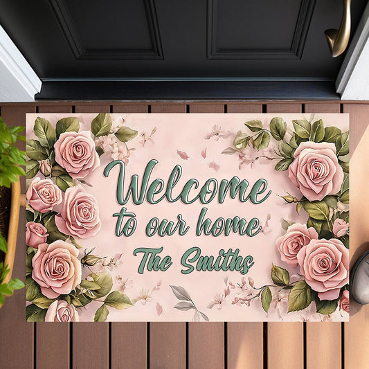 Paillasson familial personnalisé Welcome Springs