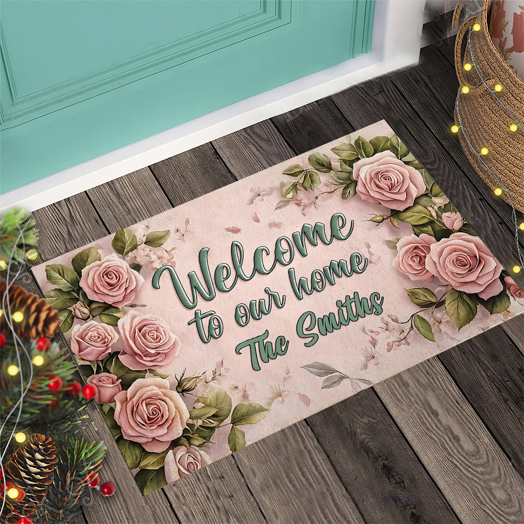Welcome Springs - Personalized Family Doormat