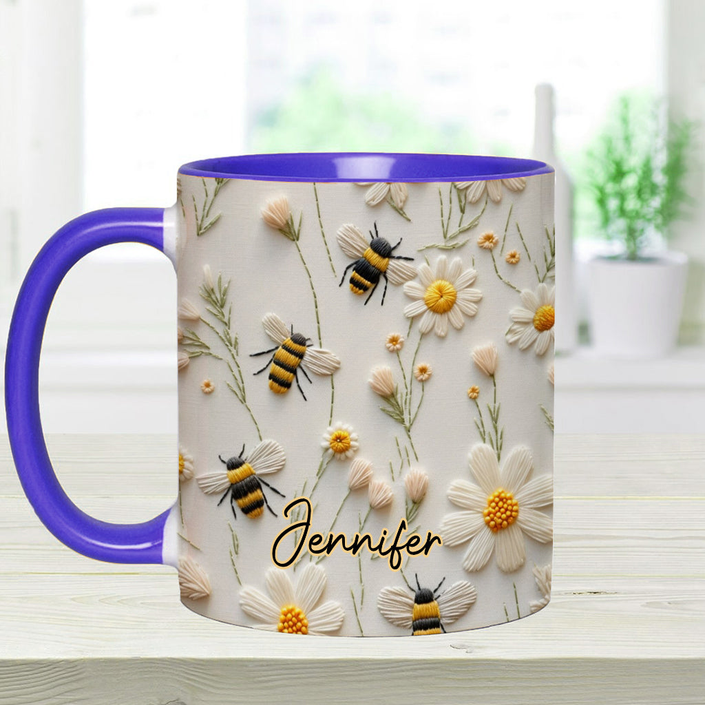 Love Bees - Personalized Bee Accent Mug