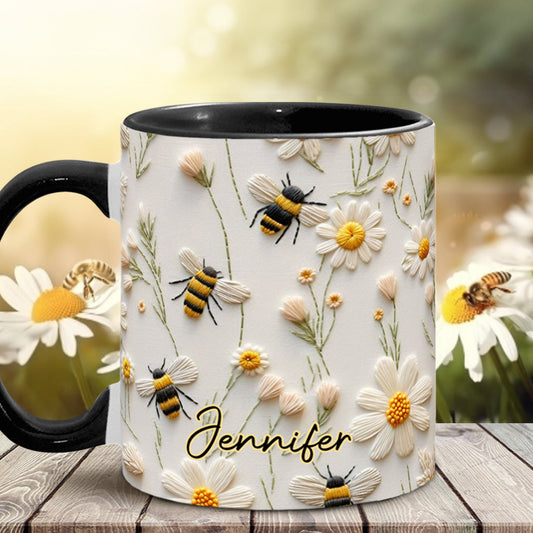 Mug personnalisé « J’adore les abeilles » avec motif abeille