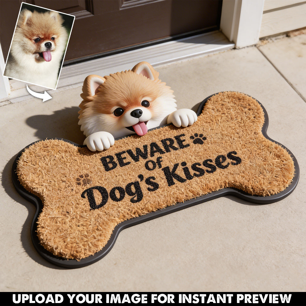 Pet Welcome Doormat, Custom From Any Photo - Personalized Dog Shaped Doormat/ Rug