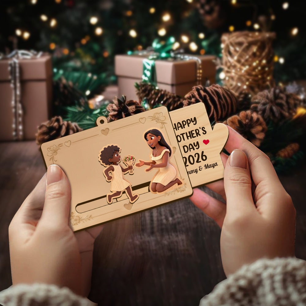 Message For Mother - Personalized Mother Sliding Ornament