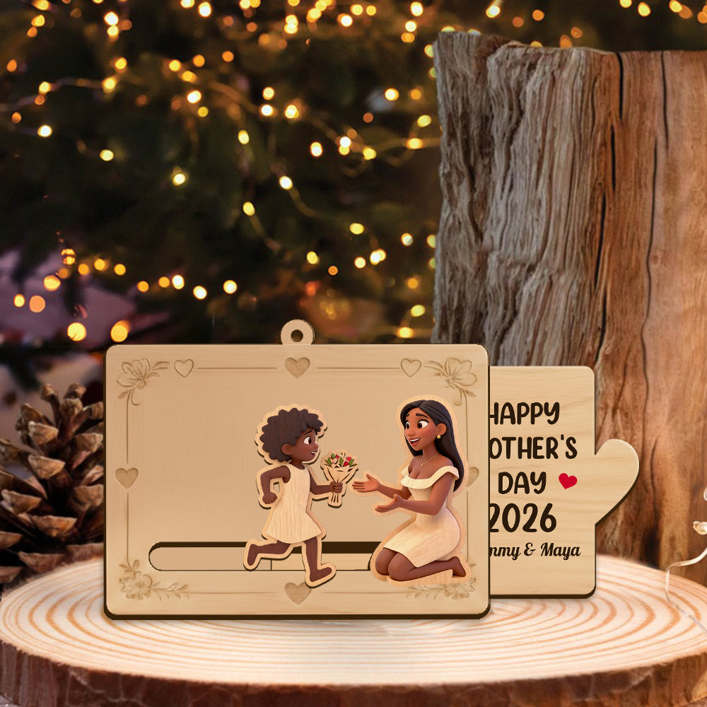 Message For Mother - Personalized Mother Sliding Ornament
