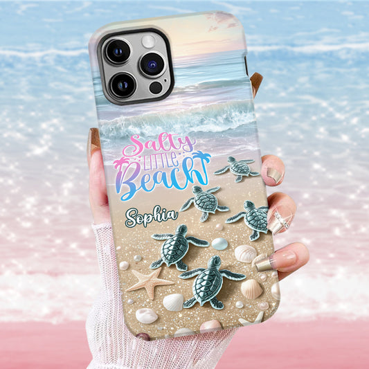 Salty Lil Beach - Coque de téléphone personnalisée pour amoureux de la mer avec impression intégrale