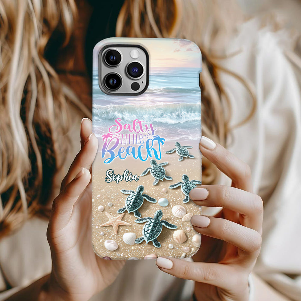 Salty Lil Beach - Coque de téléphone personnalisée pour amoureux de la mer avec impression intégrale