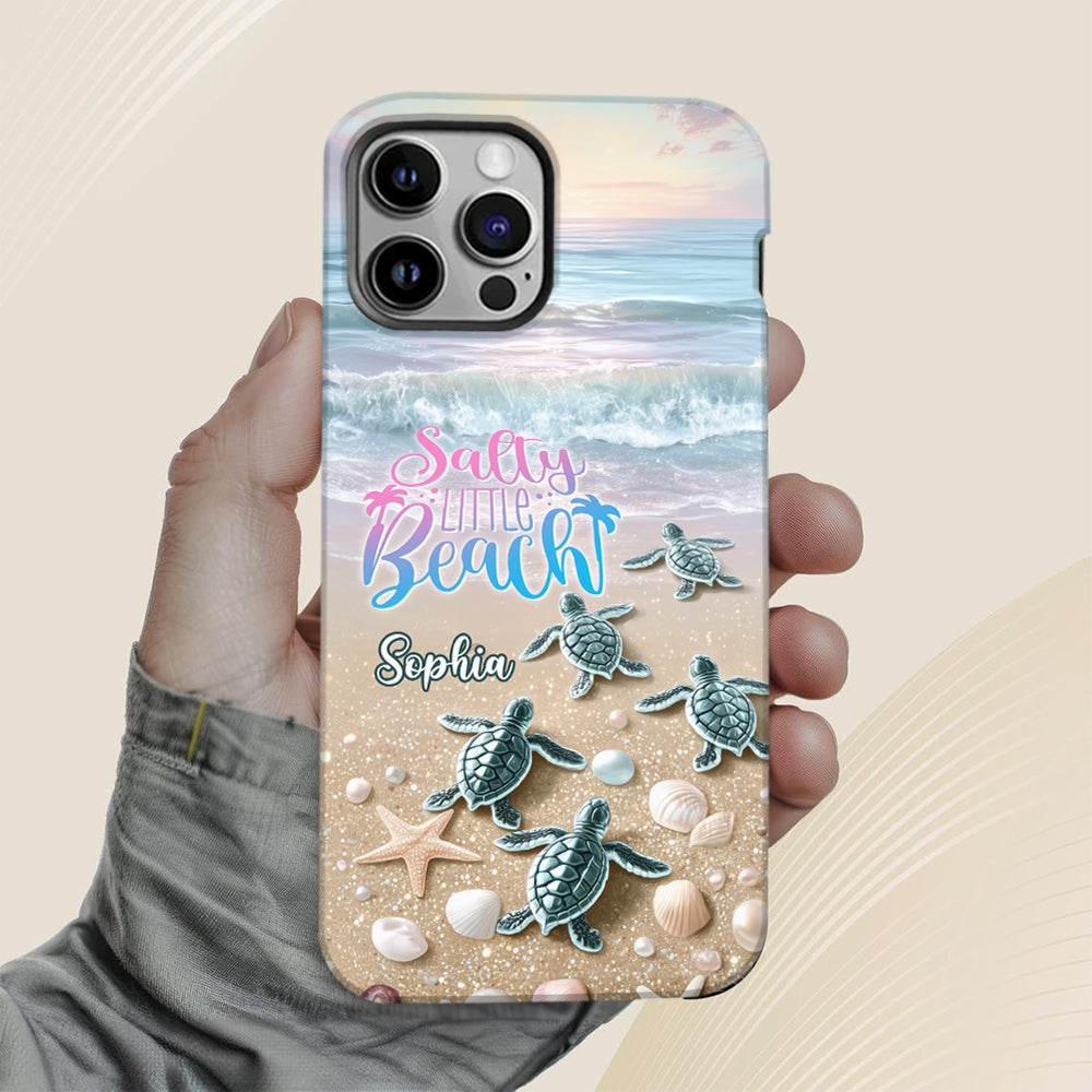 Salty Lil Beach - Coque de téléphone personnalisée pour amoureux de la mer avec impression intégrale