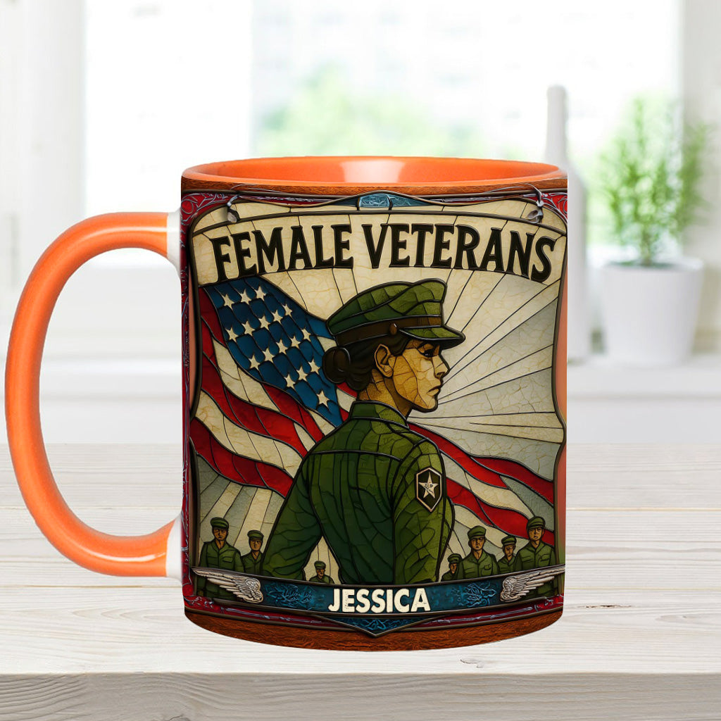 Mug personnalisé pour vétérane - Femme vétérane