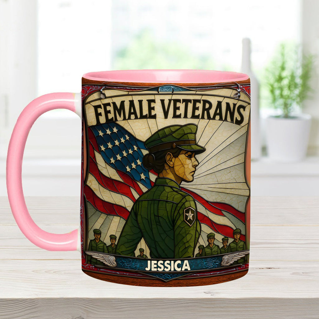 Mug personnalisé pour vétérane - Femme vétérane
