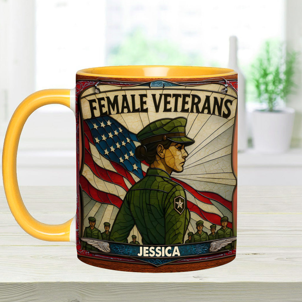 Mug personnalisé pour vétérane - Femme vétérane