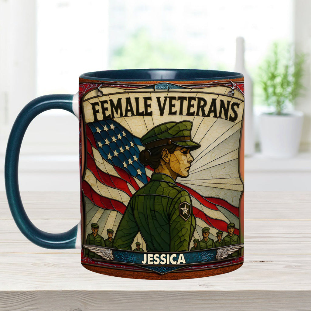 Mug personnalisé pour vétérane - Femme vétérane