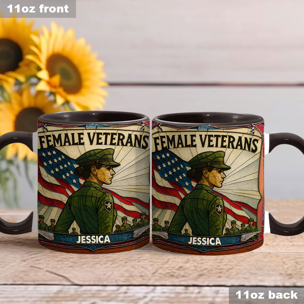 Mug personnalisé pour vétérane - Femme vétérane