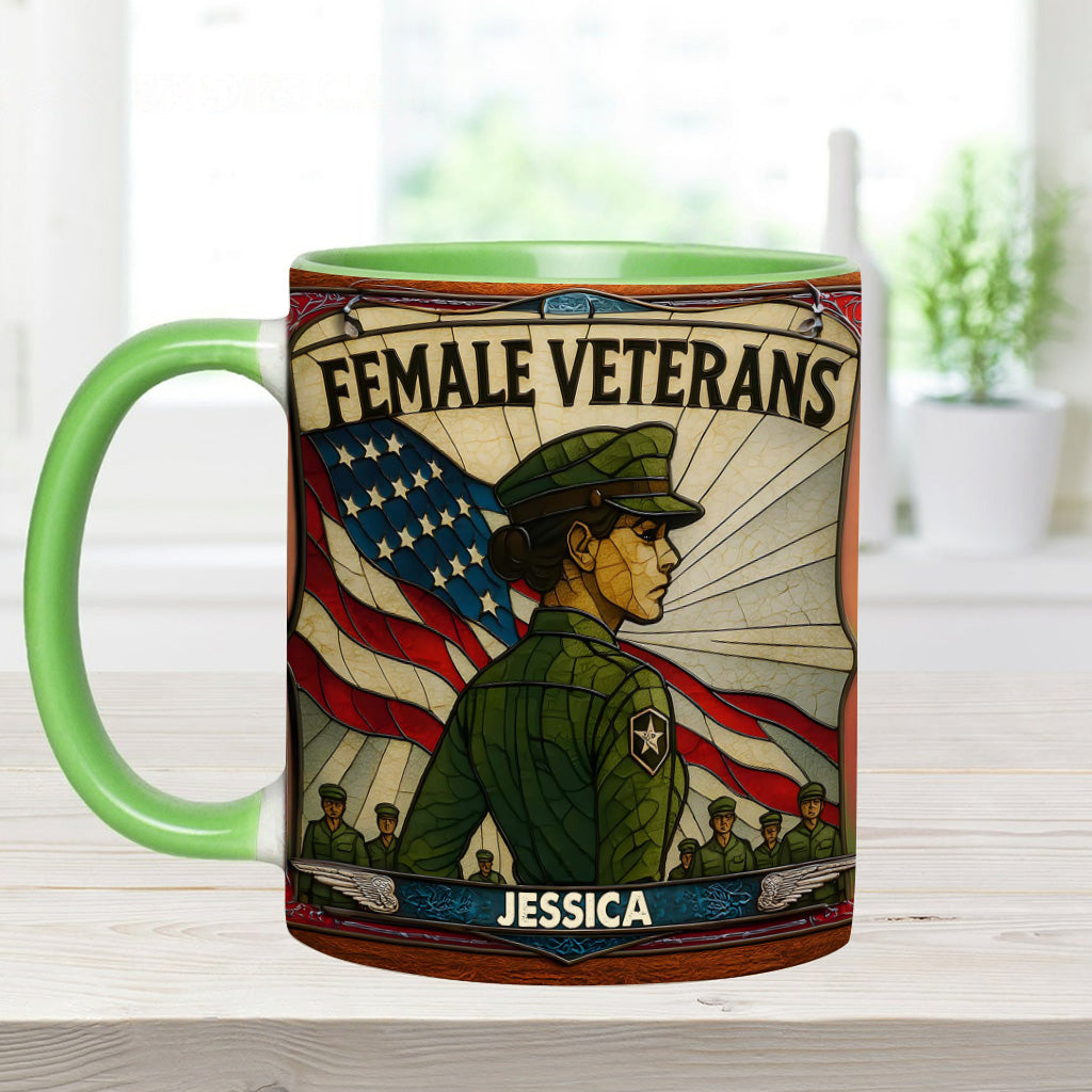 Mug personnalisé pour vétérane - Femme vétérane