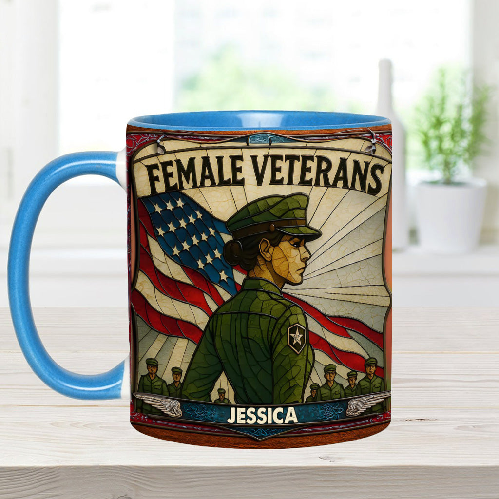 Mug personnalisé pour vétérane - Femme vétérane