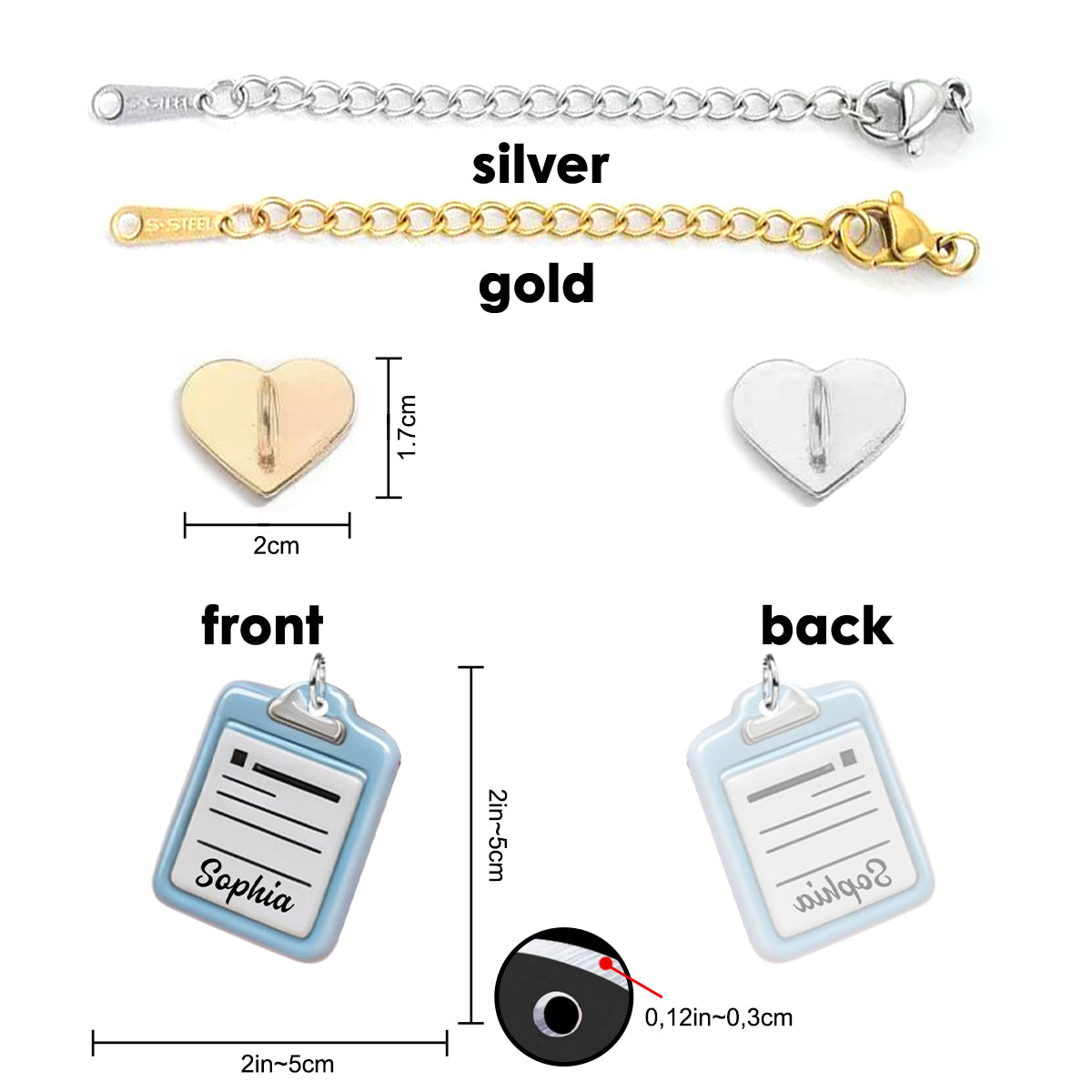 Vie de Nurse - Charms Suspendus Personnalisés