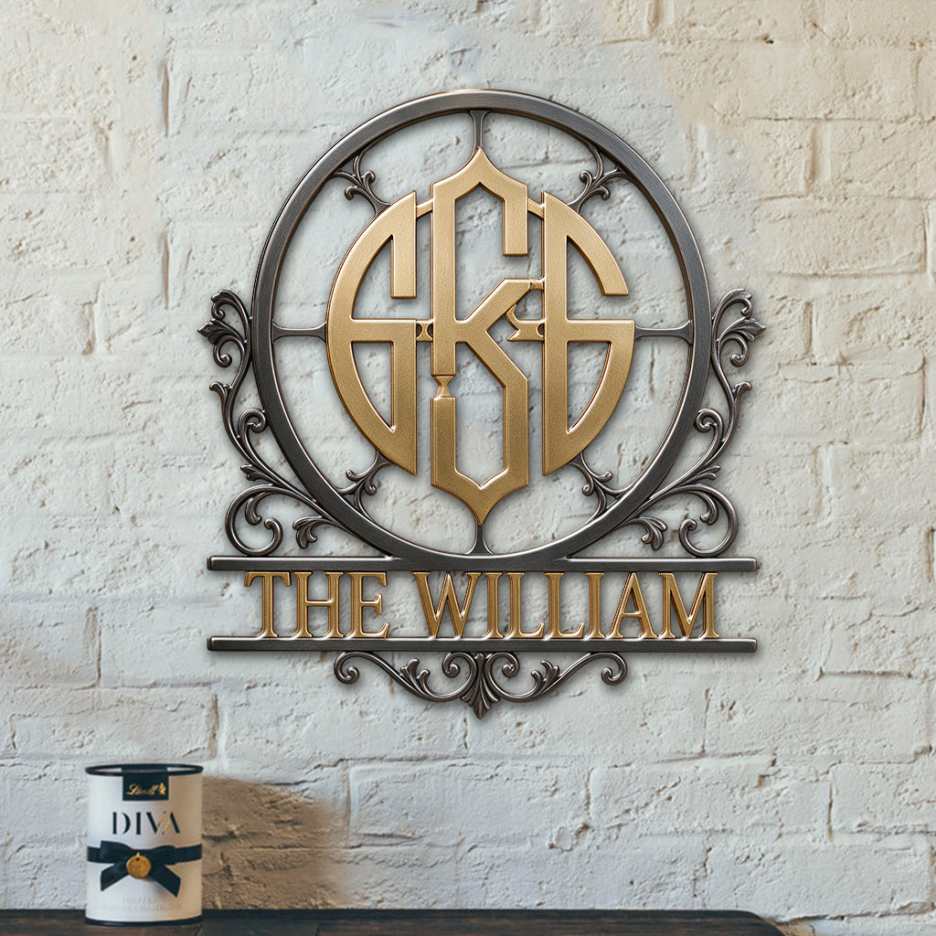 Welcome Home - Personalized Family 3D Printed Cut Metal Sign