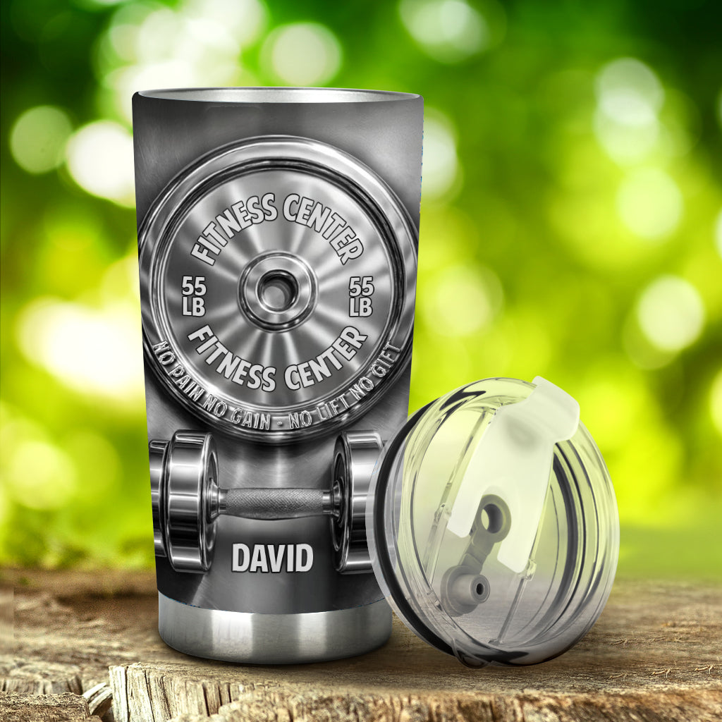 Pas de douleur, pas de gain - Gobelet isotherme de fitness personnalisé