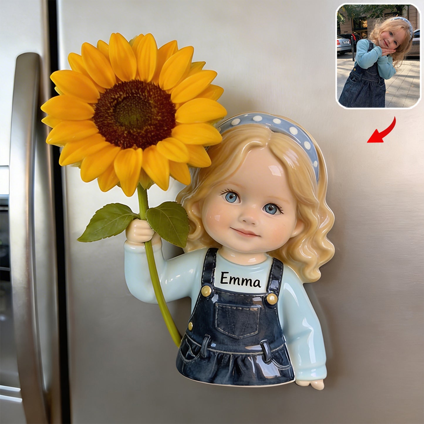 Joie Florissante - Vase Magnétique Personnalisé pour Enfants