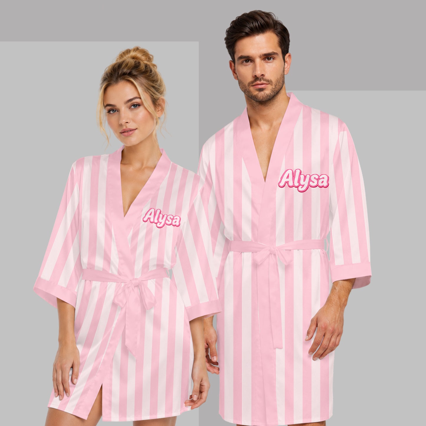 Besties Forever - Personalized Bestie Satin Robe